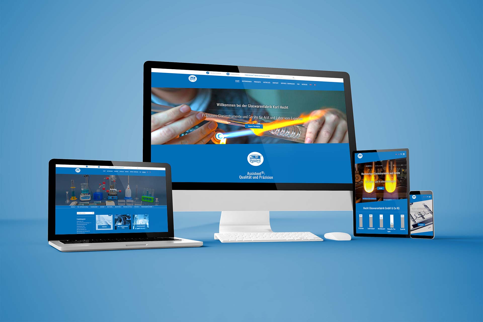 Mehrsprachige Website mit Online-Katalog