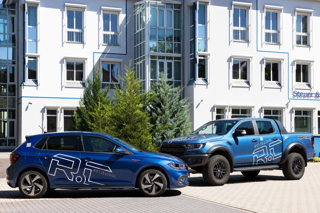 Autobeklebung Firmenautos VW Polo GTI und Ford Raptor