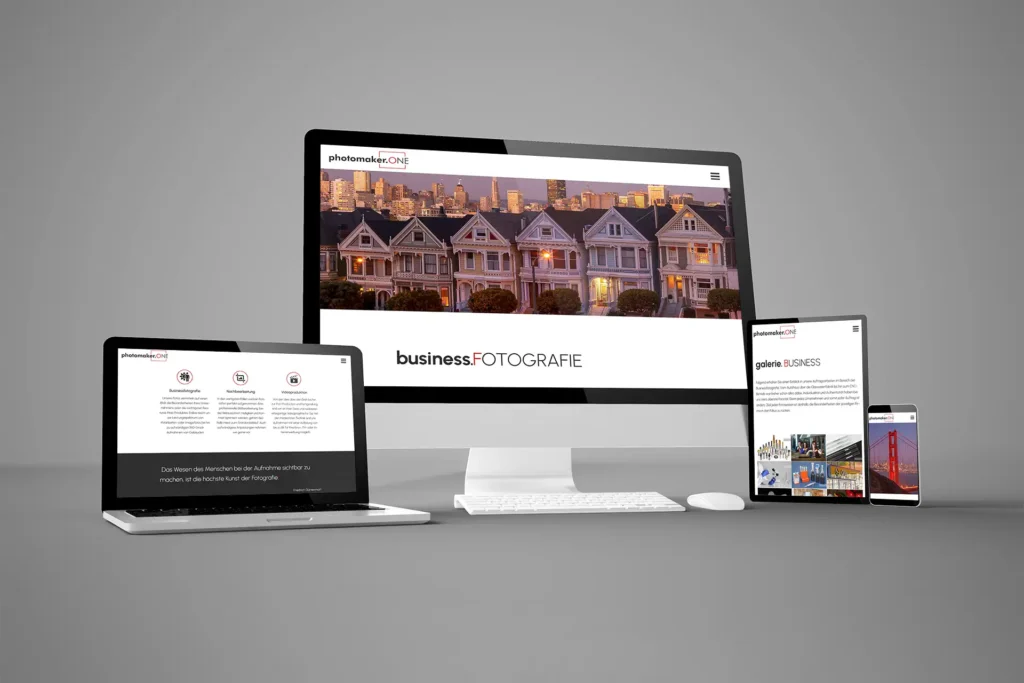 Mockup Website photomaker.ONE - Businessfotografie Meiningen